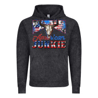 Vintage Black American junkie Vintage Hoodie - Zillion Design Studio