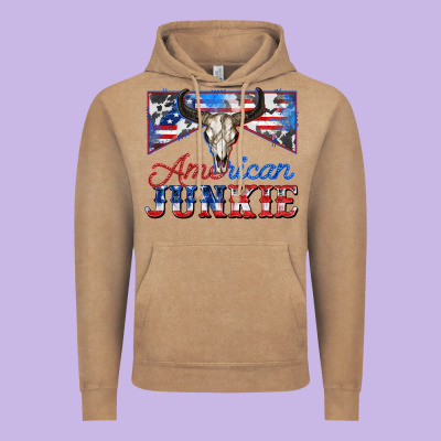 American Junkie Vintage Hoodie Designed By Zillion Design Studio