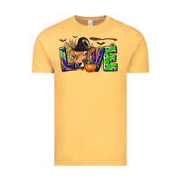 Vintage Mustard Love Halloween Cow Vintage Tee - texasbilliewilder