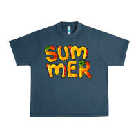 Midnight Navy summer mango Urban Heavy Tee - BarkalooDesign