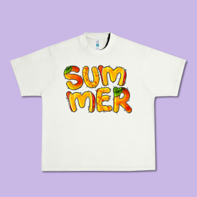 Summer Mango Urban Heavy Tee Designed By Barkaloodesign