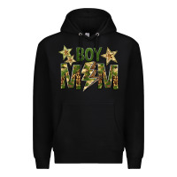 Black Boy Mom Premium Hoodie - BundleAndBundleShop