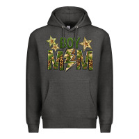 Charcoal Heather Boy Mom Premium Hoodie - BundleAndBundleShop
