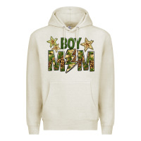 Oatmeal Heather Boy Mom Premium Hoodie - BundleAndBundleShop