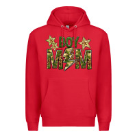 Red Boy Mom Premium Hoodie - BundleAndBundleShop