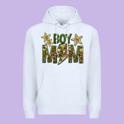 Boy Mom Premium Hoodie Designed By Bundleandbundleshop