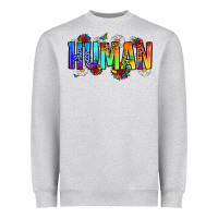 Heather Grey human Heavyweight Sweatshirt - Zillion Design Studio