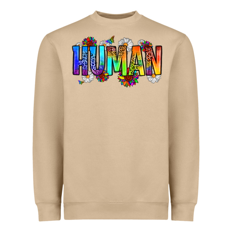 Human Heavyweight Sweatshirt by Zillion Design Studio | Teevron