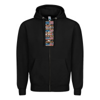 Black usa flag and western patterns  penwraps Zipper Hoodie - Artiststas