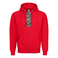 Red usa flag and western patterns  penwraps Zipper Hoodie - Artiststas