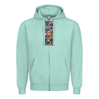 Seafoam usa flag and western patterns  penwraps Zipper Hoodie - Artiststas