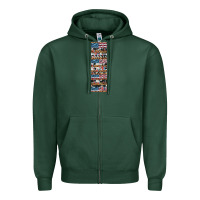 Sports Green usa flag and western patterns  penwraps Zipper Hoodie - Artiststas