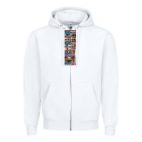 White usa flag and western patterns  penwraps Zipper Hoodie - Artiststas