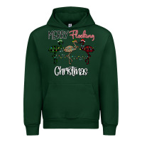 Foreset Green Merry Flocking Christmas Urban Hoodie - Bettercallsaul