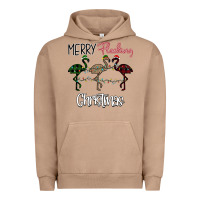 Pigment Burro Merry Flocking Christmas Urban Hoodie - Bettercallsaul