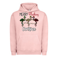 Pigment Salmon Merry Flocking Christmas Urban Hoodie - Bettercallsaul