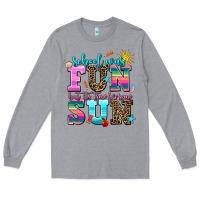 Heather Grey school was  fun but its time for some  sun Long Sleeve Tee - AdoDesignShop