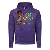 Cloud Purple afro woman loc queen Vintage Hoodie - texasbilliewilder