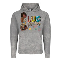 Cloud Rock afro woman loc queen Vintage Hoodie - texasbilliewilder