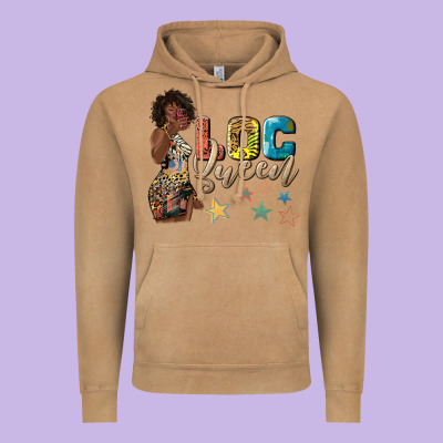 Vintage Hoodie afro woman loc queen