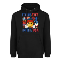 Black feelin free in the usa Heavyweight Hoodie - MaliasSmallBusiness