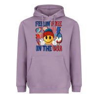 Lavender feelin free in the usa Heavyweight Hoodie - MaliasSmallBusiness