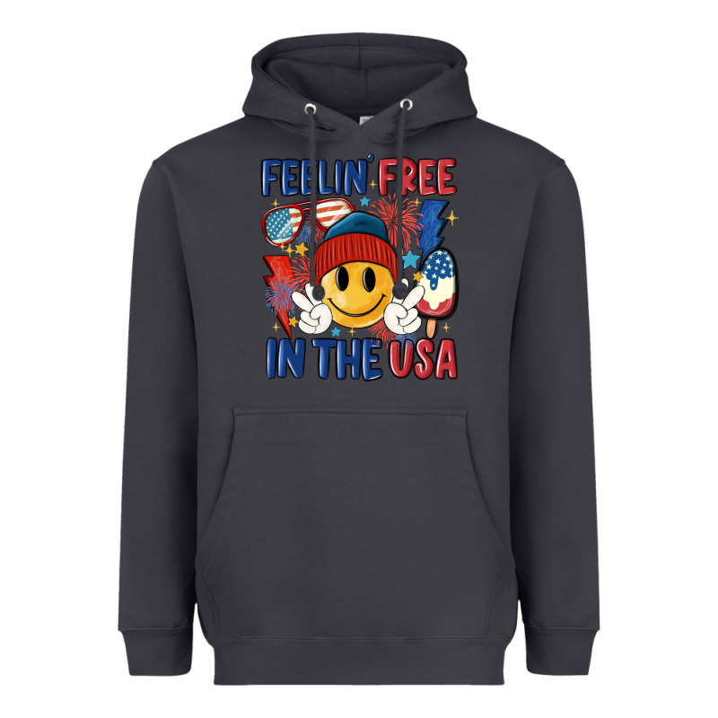 Feelin Free In The Usa Heavyweight Hoodie by MaliasSmallBusiness | Teevron