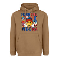 Toasted Coconut feelin free in the usa Heavyweight Hoodie - MaliasSmallBusiness