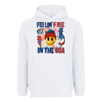 White feelin free in the usa Heavyweight Hoodie - MaliasSmallBusiness
