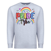 Heather Grey pride tribe Premium Sweatshirt - MaliasSmallBusiness