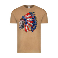 Vintage Camel american indian headdress with skull Vintage Tee - RanaPortraitStore