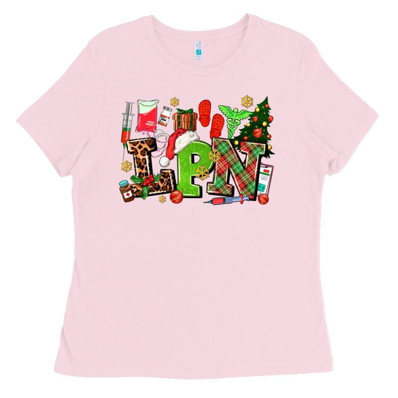 Lpn Christmas Nurse With Ladies Tee by AdoDesignShop | Teevron
