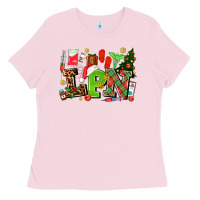 Bubblegum Pink lpn christmas nurse with Ladies Tee - AdoDesignShop