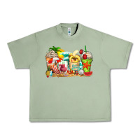 Oil Green summer vibes coffee cups Urban Heavy Tee - Zillion Design Studio