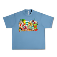 Pebble Blue summer vibes coffee cups Urban Heavy Tee - Zillion Design Studio