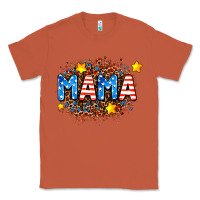 Copper usa Mama  leopard background Classic Tee - AdoDesignShop