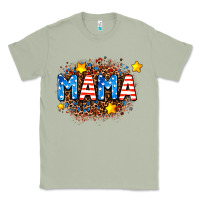 Matcha usa Mama  leopard background Classic Tee - AdoDesignShop