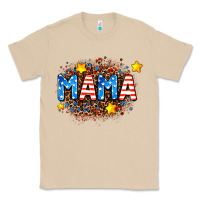 Mushroom usa Mama  leopard background Classic Tee - AdoDesignShop