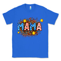 True Royal usa Mama  leopard background Classic Tee - AdoDesignShop