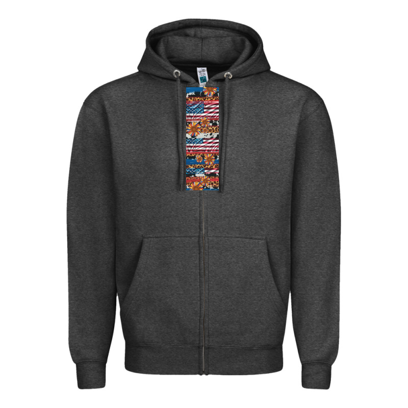Usa Flag And Western Patterns  Penwraps Zipper Hoodie by Artiststas | Teevron