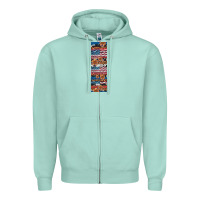 Seafoam usa flag and western patterns  penwraps Zipper Hoodie - Artiststas