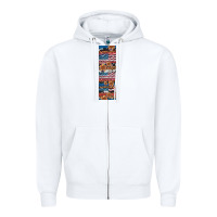 White usa flag and western patterns  penwraps Zipper Hoodie - Artiststas