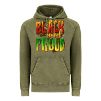 Vintage Olive black and proud Vintage Hoodie - texasbilliewilder