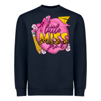 Navy little miss pre k Heavyweight Sweatshirt - texasbilliewilder