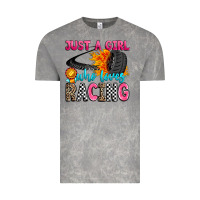 Cloud Rock just a girl who loves racing Vintage Tee - Zillion Design Studio