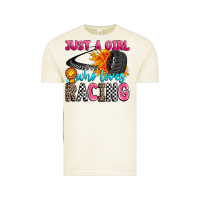 Vintage Arctic just a girl who loves racing Vintage Tee - Zillion Design Studio