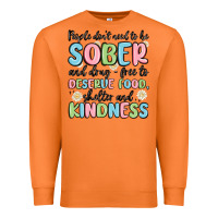 Carrot people dont need to be sober and drugfree to deserve food Premium Sweatshirt - MaliasSmallBusiness