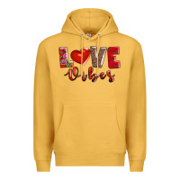 Mustard love vibes Premium Hoodie - AdoDesignShop