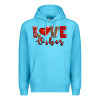 Ocean Blue love vibes Premium Hoodie - AdoDesignShop