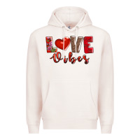 Pale Pink love vibes Premium Hoodie - AdoDesignShop